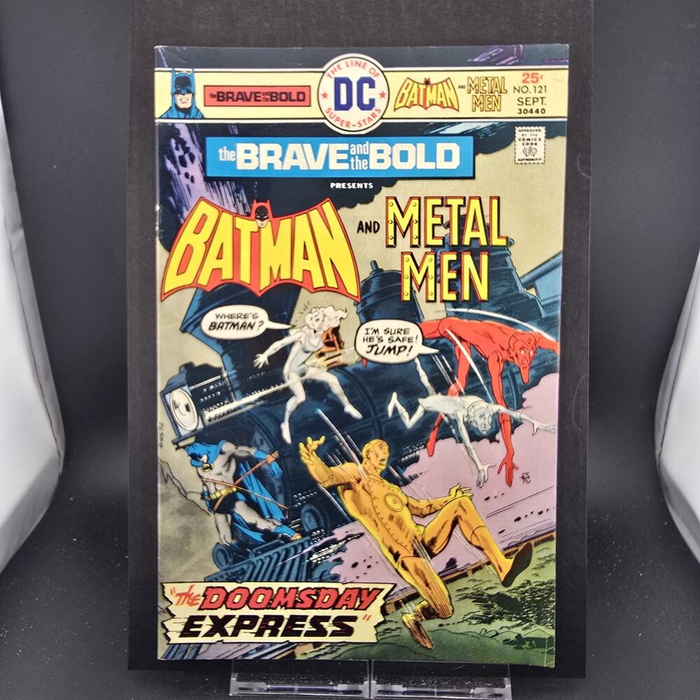 BRAVE AND THE BOLD #121 (1975) DC Comics - Batman & Metal Men - Jim Aparo VF 8.0